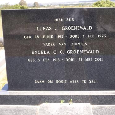 GROENEWALD Lukas J. 1912-1976 &amp; Engela C.C. 1913-2011