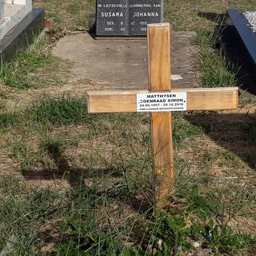 MATTHYSEN Coenraad Simon 1957-2018