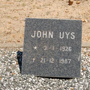 UYS John 1926-1987