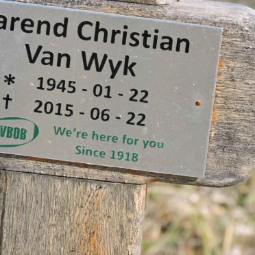 WYK Barend Christian, van 1945-2015