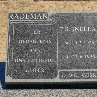 RADEMAN P.S. 1925-1996