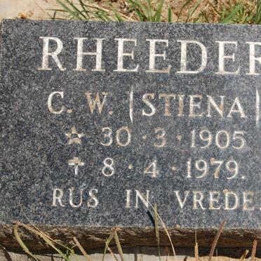 RHEEDER C.W. 1905-1979