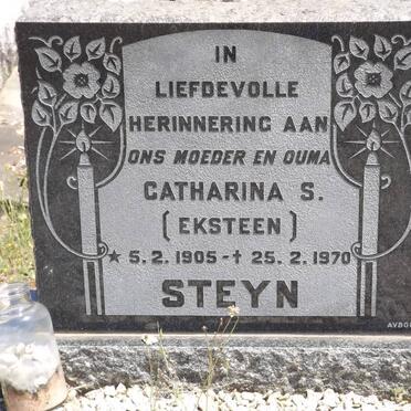 STEYN Catharina nee EKSTEEN 1905-1970