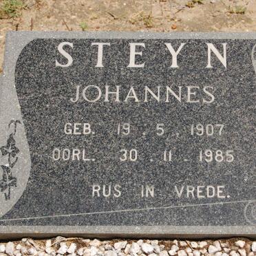 STEYN Johannes 1907-1985