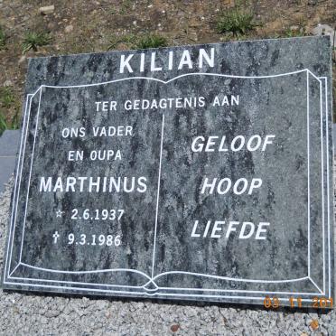 KILIAN Marthinus 1937-1986