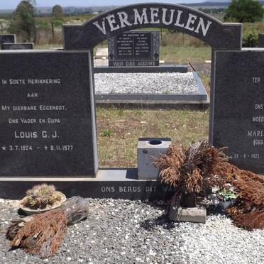 VERMEULEN Louis G.J.1924-1977 &amp; Maria MATTHEE 1923-2005