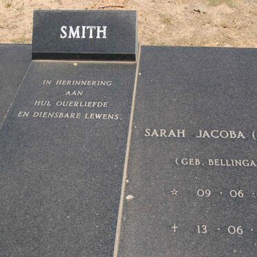 SMITH William Samuels 1912-1992 &amp; Sarah Jacoba BELLINGAN 1912-1992