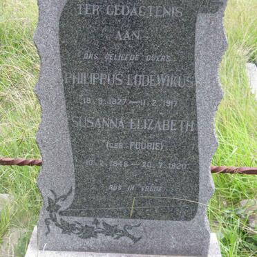 BRUYN Philippus Lodewikus, de 1827-1917 &amp; Susanna Elizabeth FOURIE 1848-1920