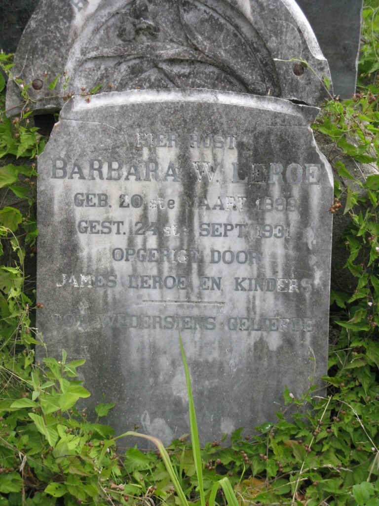 LEROE Barbara W. 1893-1931