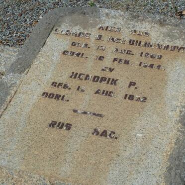 ? Hendrik P. 1872- &amp; Elsabe S. GILDENHUYS 1860-1944