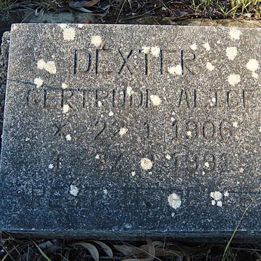 DEXTER Gertrude Alice 1906-1991