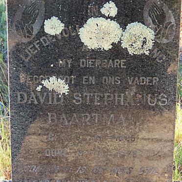 BAARTMAN David Stephanus 1925-1978