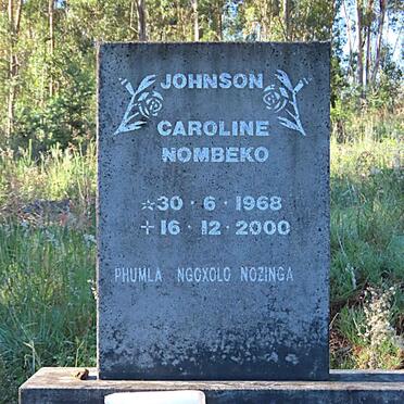 JOHNSON Caroline Nombeko 1968-2000