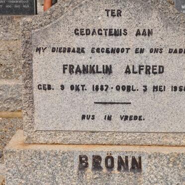 BRONN Franklin Alfred 1887-1958