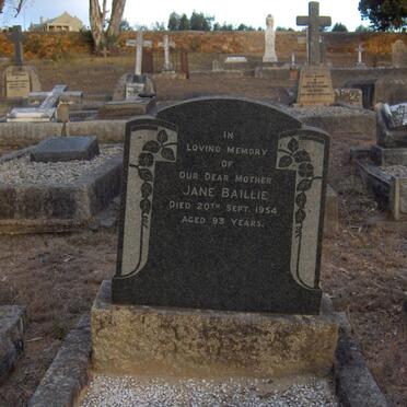 BAILLIE Jane  -1954