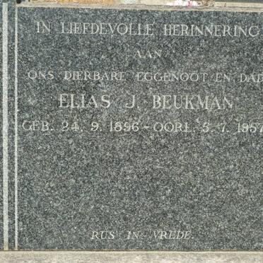 BEUKMAN Elias J. 1896-1957