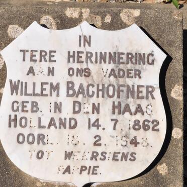 BACHOFNER Willem 1862-1948