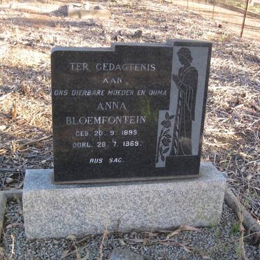 BLOEMFONTEIN Anna 1899-1969