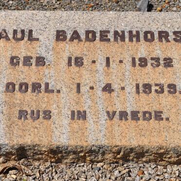 BADENHORST Paul 1932-1939