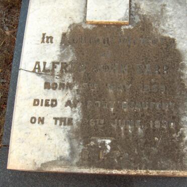 BARRY Alfred John 1869-1930