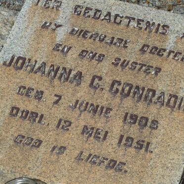 CONRADIE Johanna C. 1908-1951