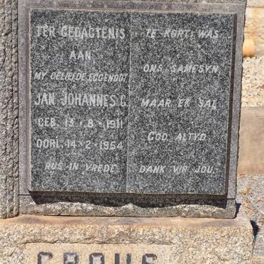 CROUS Jan Johannes G. 1911-1954 