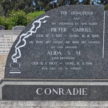 CONRADIE Pieter Gabriel 1917-1959 &amp; Alida S.M. EKSTEEN 1907-1981