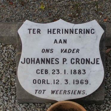 CRONJE Johannes P. 1883-1969 &amp; Anna C. 1888-1951