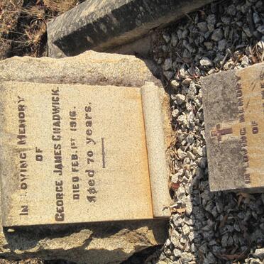 CHADWICK George James -1916 :: CHADWICK Richard James 1891-1957