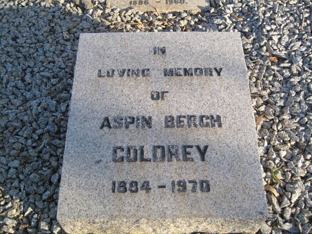 COLDREY Aspin Bergh 1884-1970