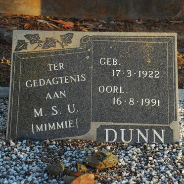 DUNN M.S.U. 1922-1991