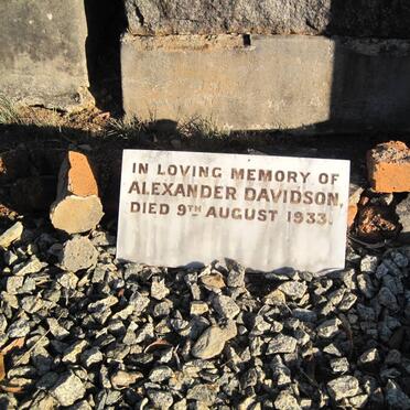 DAVIDSON Alexander -1933