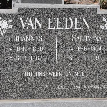 EEDEN Johannes, van 1899-1962 &amp; Salomina 1904-1991