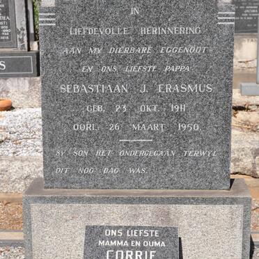 ERASMUS Sebastiaan J. 1911-1950 &amp; Corrie 1908-1994