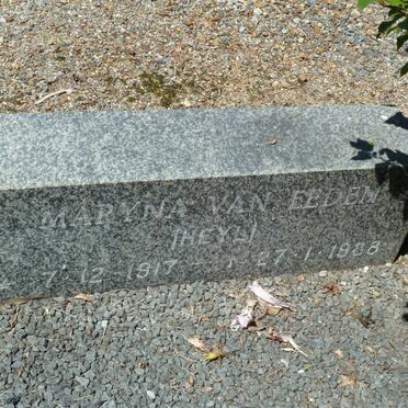EEDEN Maryna, van nee HEYL 1917-1988