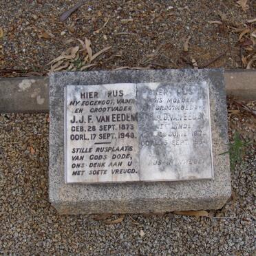 EEDEN J.J.F., van 1873-1948 &amp; Maria D. LINDE 1876-1954