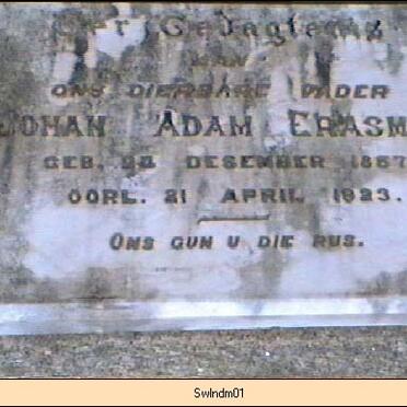 ERASMUS Johan Adam 1857-1923