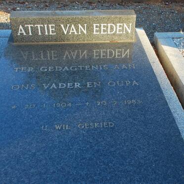 EEDEN Attie, van 1904-1983 &amp; Anna 1905-1970