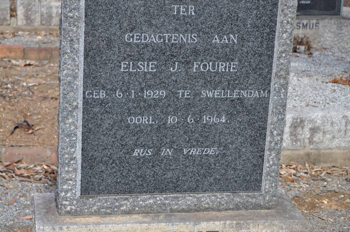 FOURIE Elsie J. 1929-1964