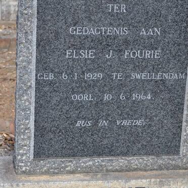 FOURIE Elsie J. 1929-1964