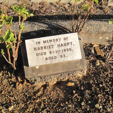 HAUPT Harriet -1930