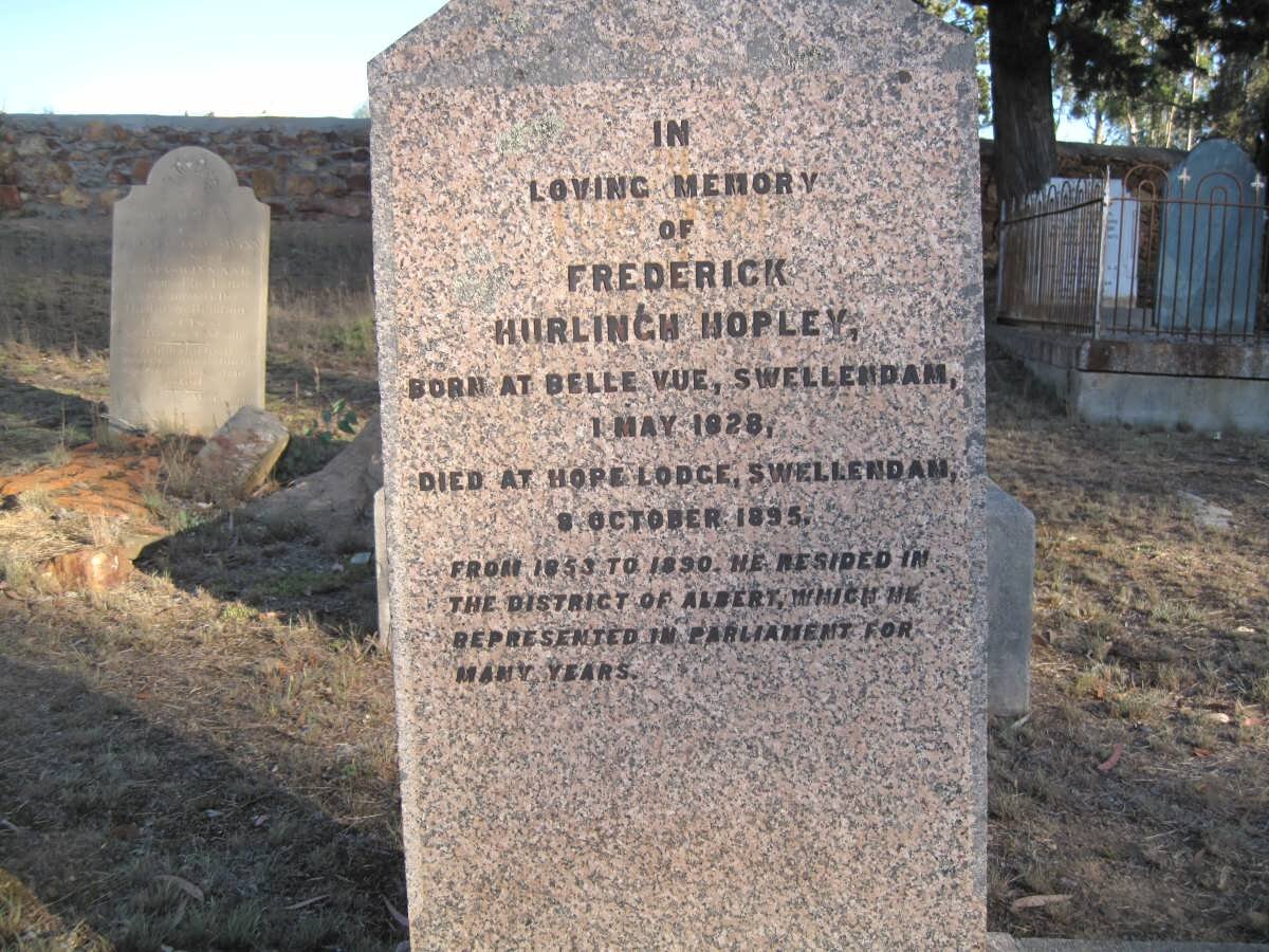 HOPLEY Frederick Hurlingh 1828-1895