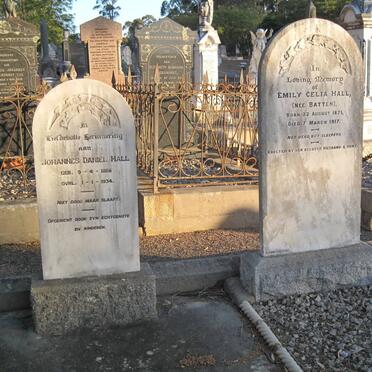 HALL Johannes Daniel 1868-1934 &amp; Emily Celia BATTEN 1871-1917