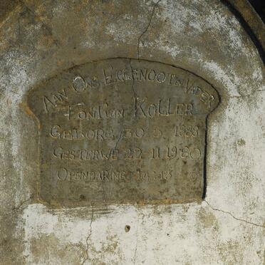 KOLLER Fontuin 1888-1960