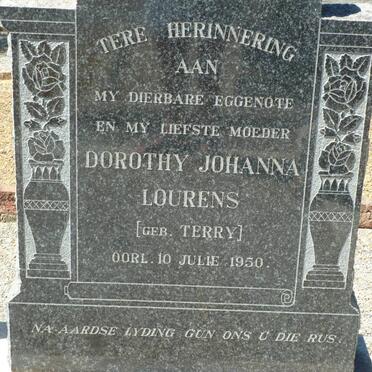 LOURENS Dorothy Johanna nee TERRY -1950
