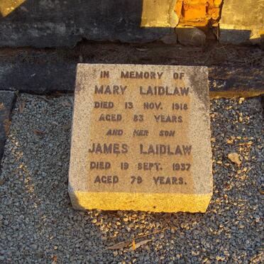 LAIDLAW James  -1937 &amp; Mary  -1918