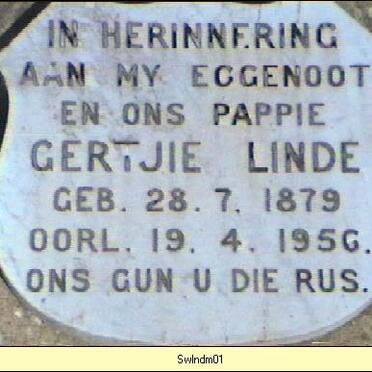 LINDE Gertjie 1879-1956