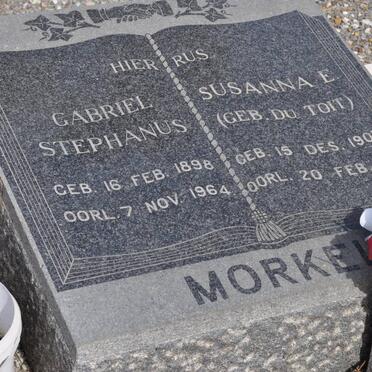 MORKEL Gabriel Stephanus 1898-1964 &amp; Susanna E. DU TOIT 1907-1981