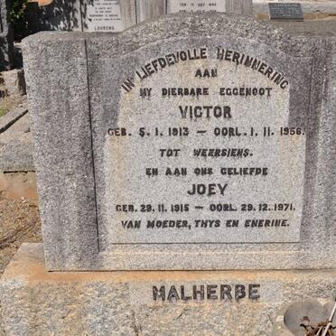 MALHERBE Victor 1913-1956 &amp; Joey 1915-1971