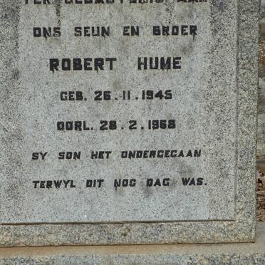 MURRAY Robert Hume 1945-1968